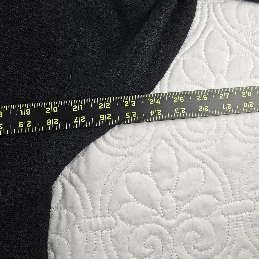 Vintage 80s/90's Silk/Angora Blend Black Beaded Leaf Pullover Sweater Size Small - Picture 5 of 8